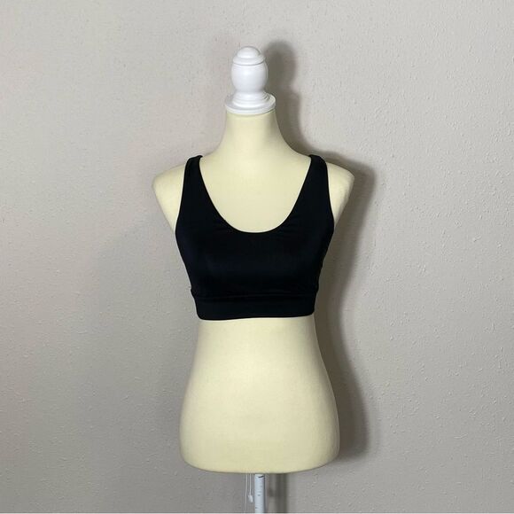 JoyLab Black Sports Bra W/Contrasting White Back Strap Women's Size XS - Picture 10 of 12